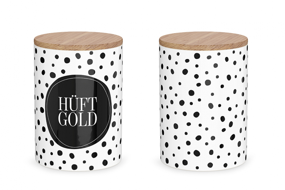 Vorratsdose "Hüftgold" - Salt & Pepper